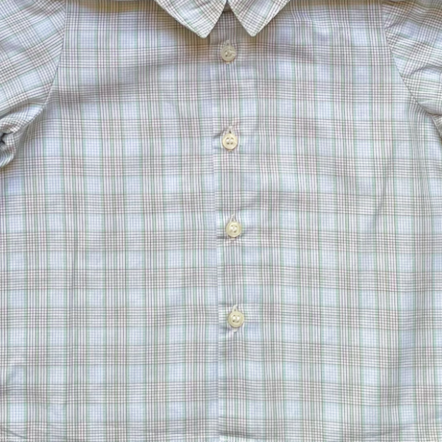 12M - Chemise à carreaux clairs