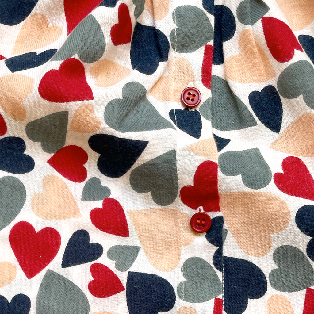4A - Blouse coeur coeur coeur Bonton