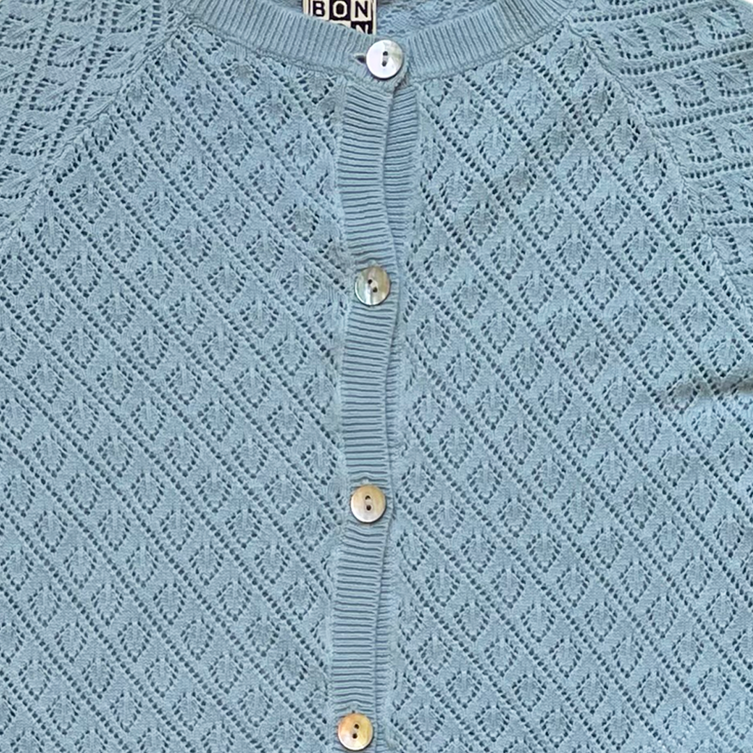4 A - Gilet à feuilles ajourées 🍃