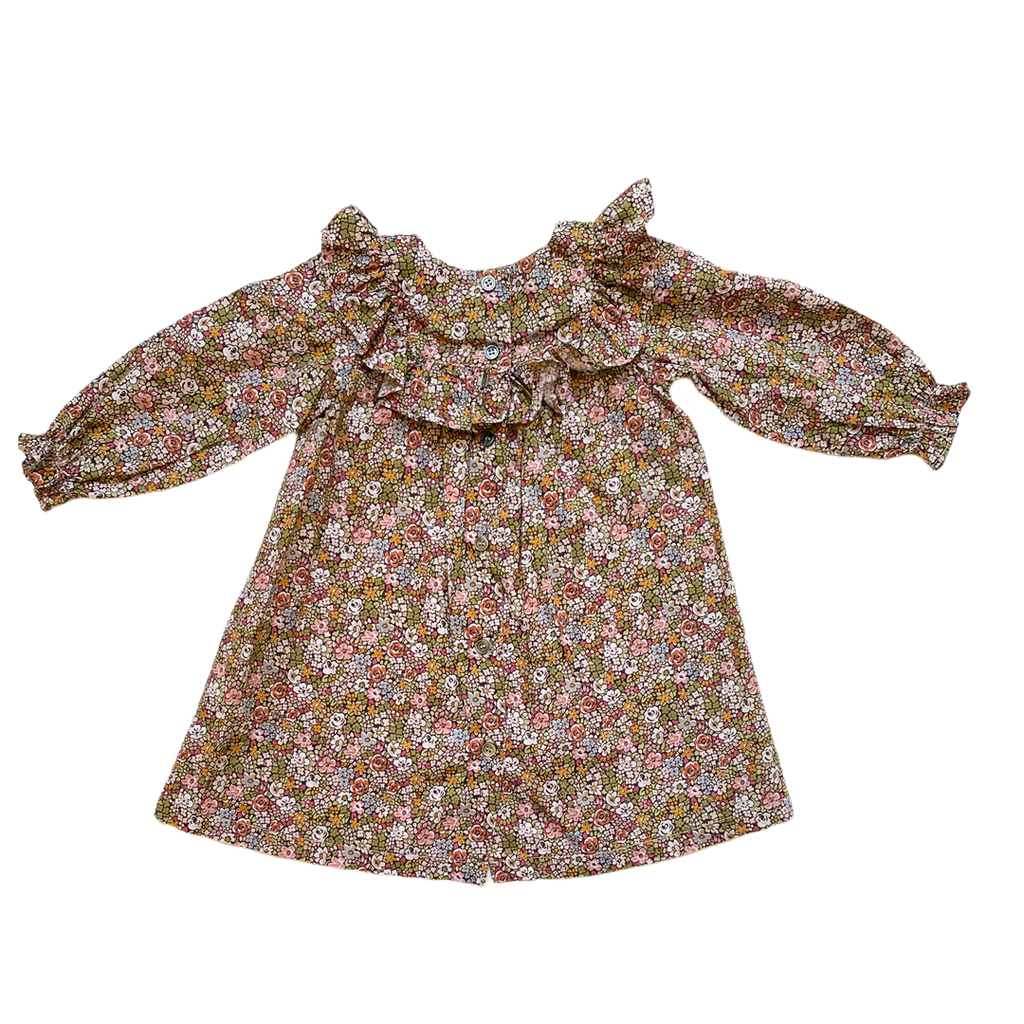 18M - Robe fleurs rétro