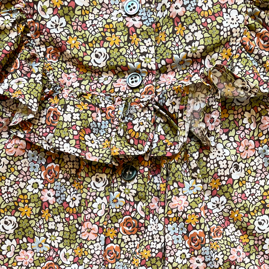 18M - Robe fleurs rétro