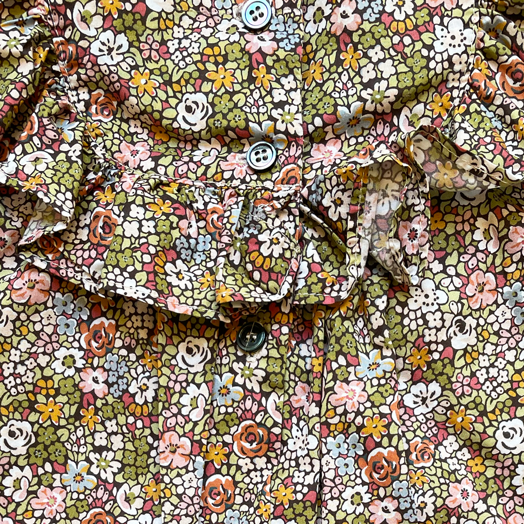 18M - Robe fleurs rétro