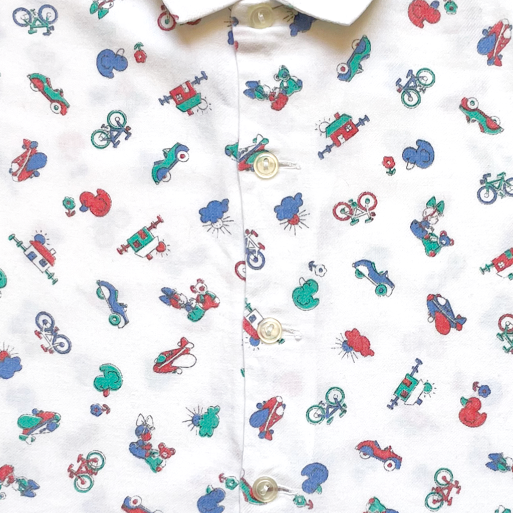 12-18M - Chemise imprimée rétro