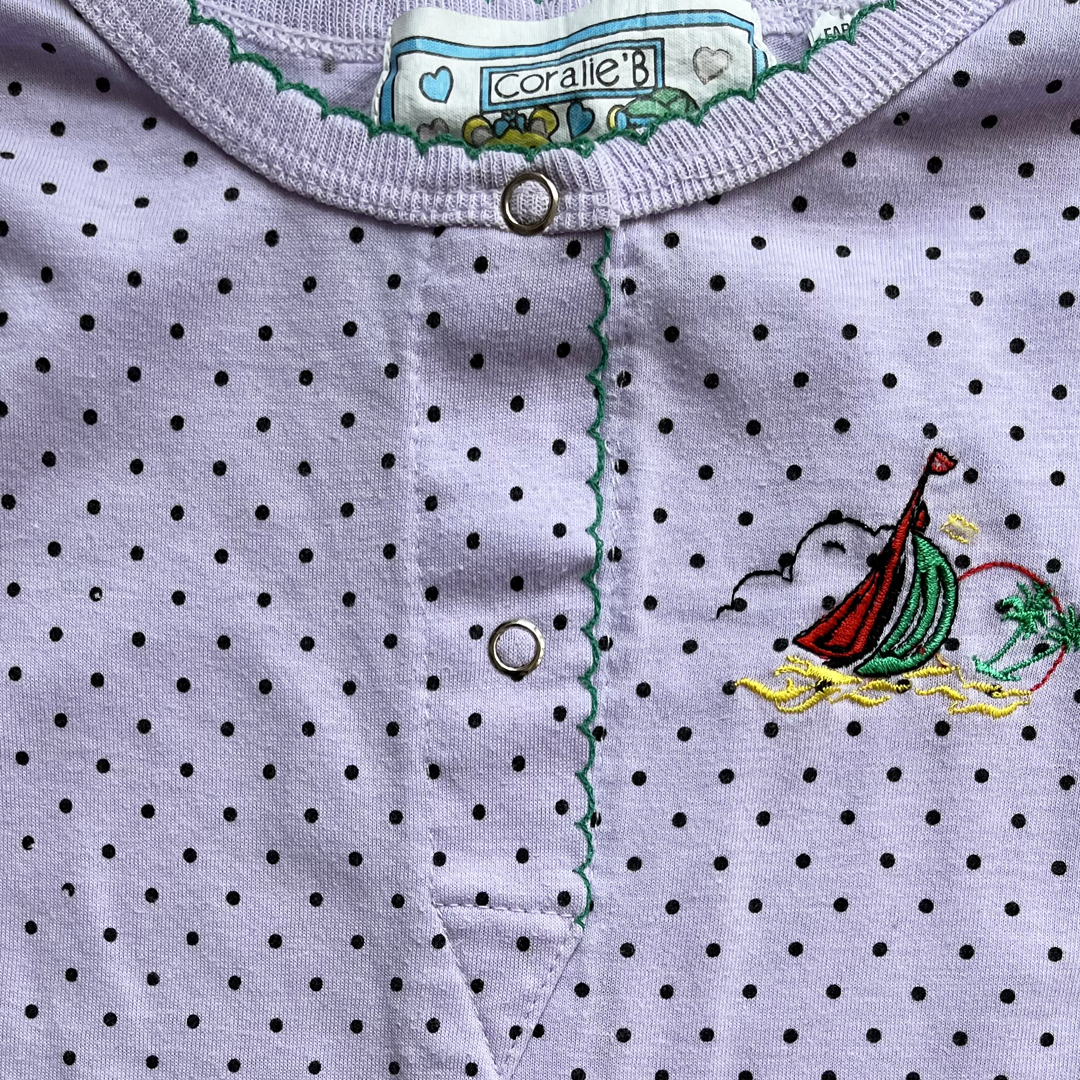 3M - Barboteuse bateau et pois ⛵️⚫️