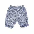 2A - Pantalon fleurs bleues