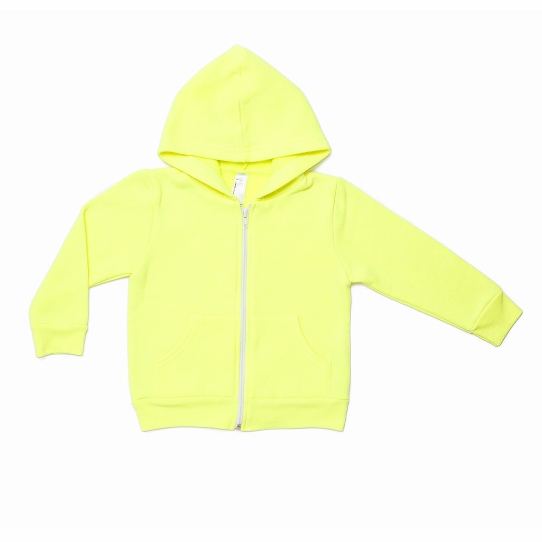 2A - Veste zippé jaune fluo