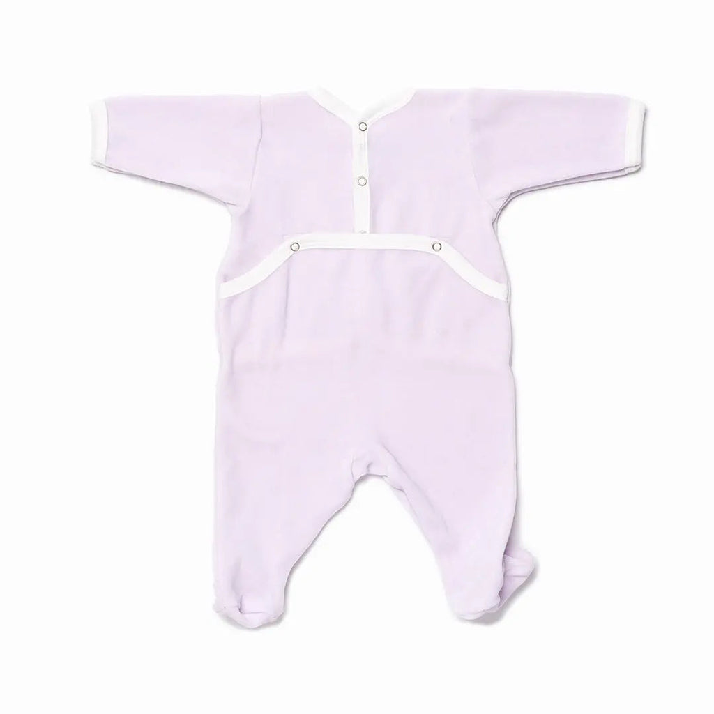 1M - Pyjama parme avec pieds