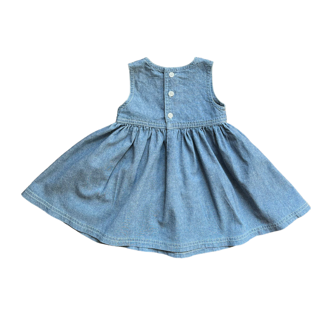 6M - Robe brodée 🐄 🌹 🌿