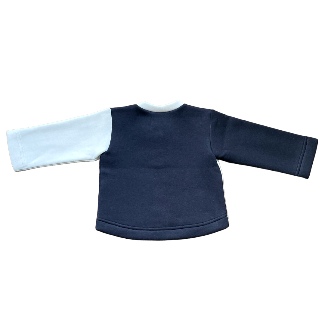 MARLETTE - GILET MOLLETON MARINE ET BLANC Artificielle