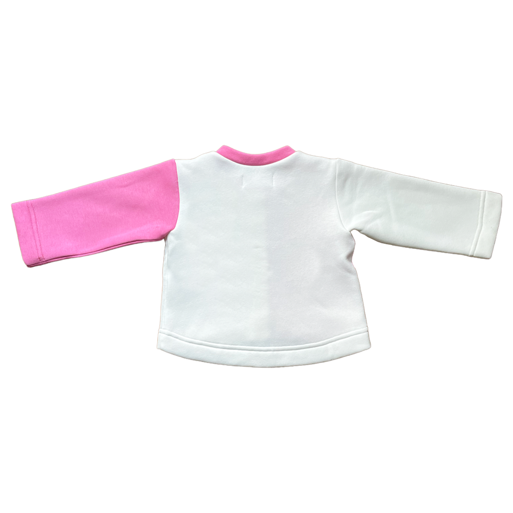 MARLETTE - GILET MOLLETON ROSE ET BLANC Artificielle