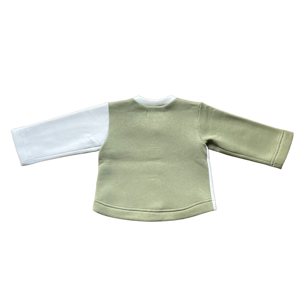 MARLETTE - GILET MOLLETON VERT MATCHA ET BLANC Gamme de Cooleurs