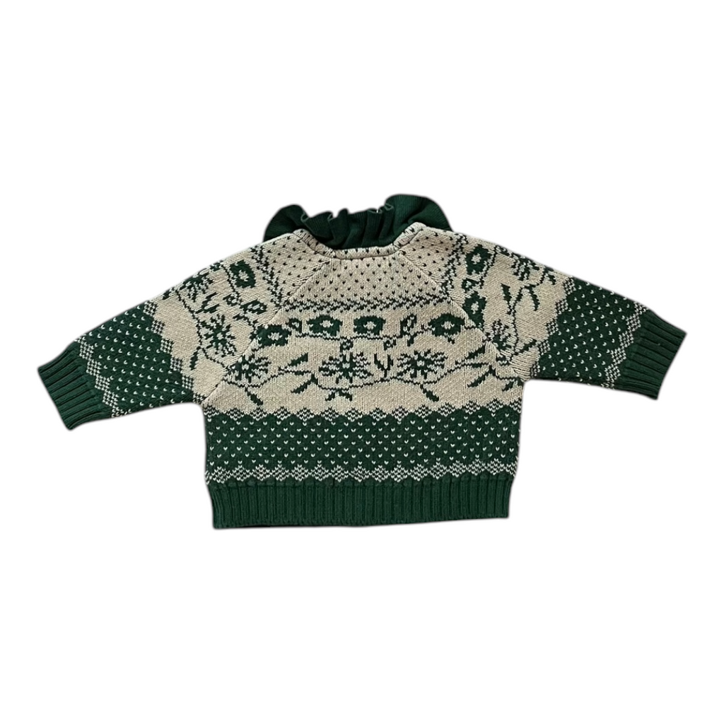 6M - Cardigan Mr Jacquard Flora Bonjour