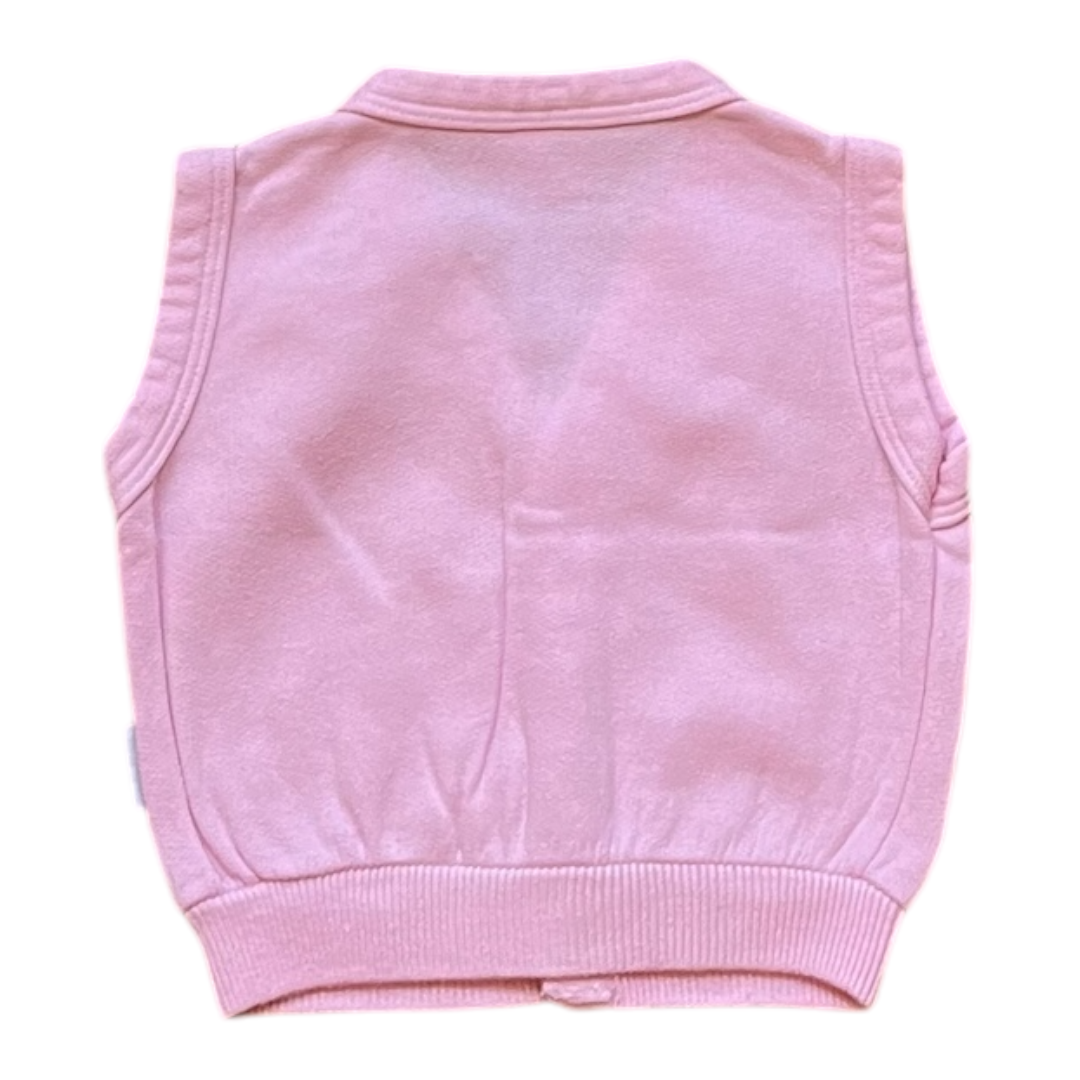 6M - Gilet rose sans manches Marque vintage