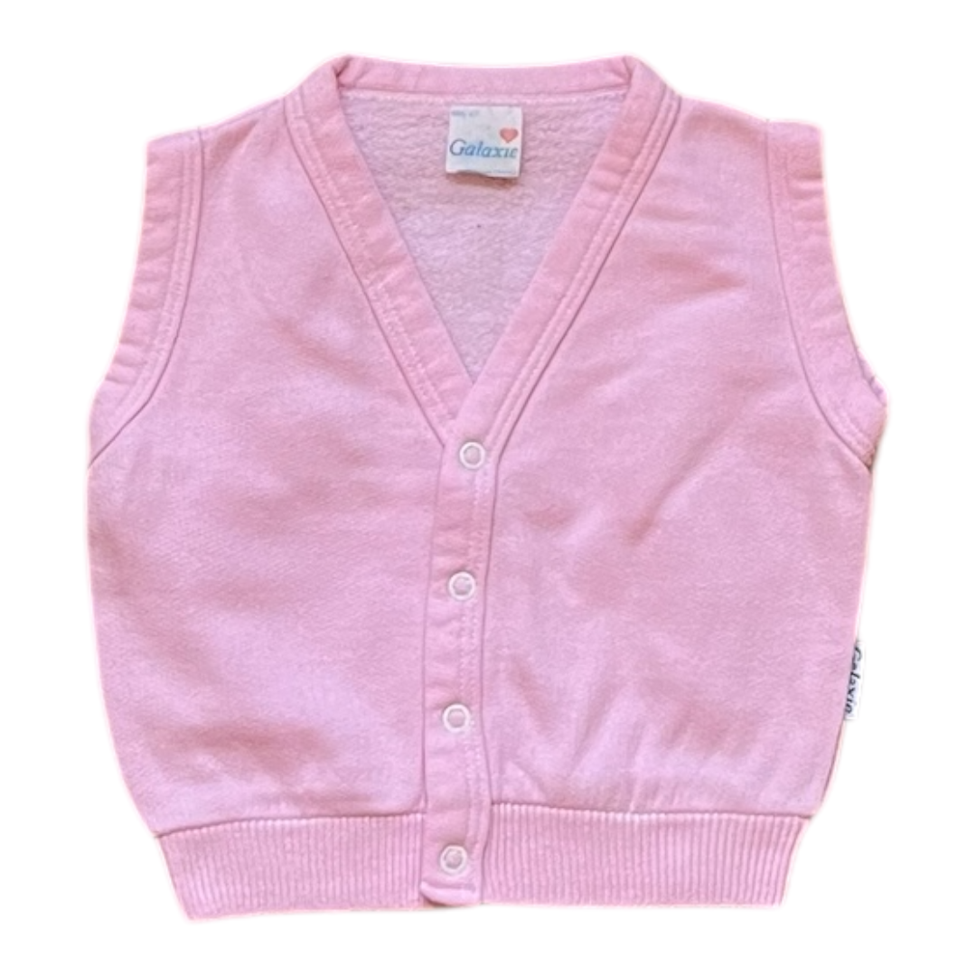 6M - Gilet rose sans manches Marque vintage