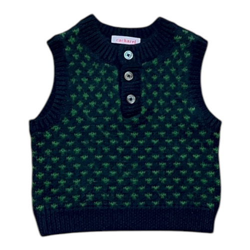 12M - Pull sans manches coup de 💚 Cacharel