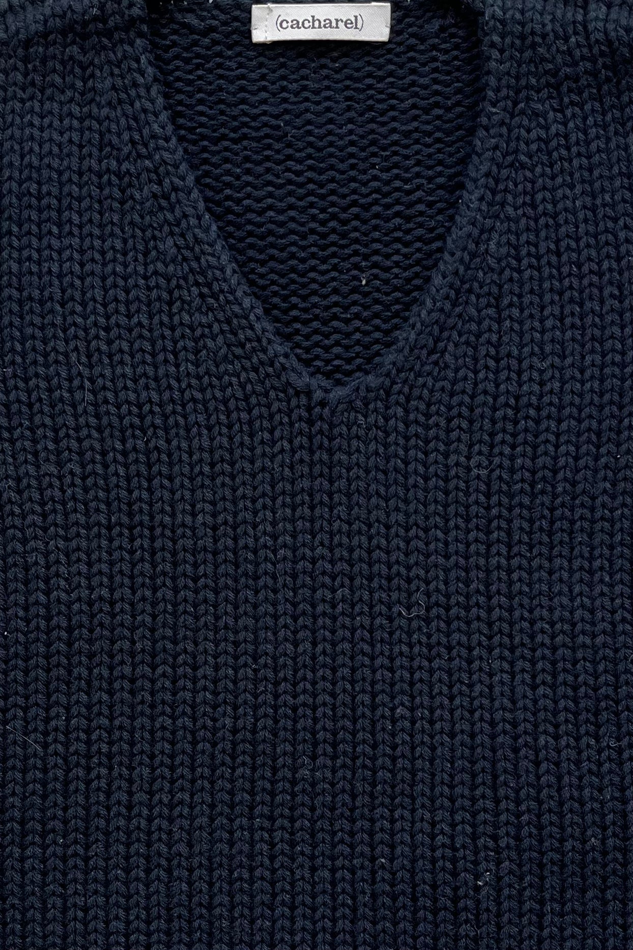 4A - Pull sans manches marine Cacharel