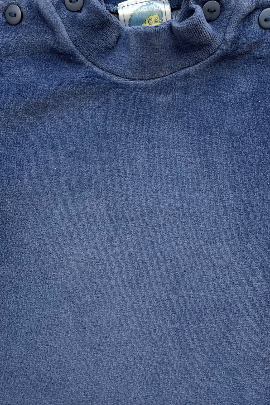 6M - Haut velouté bleu