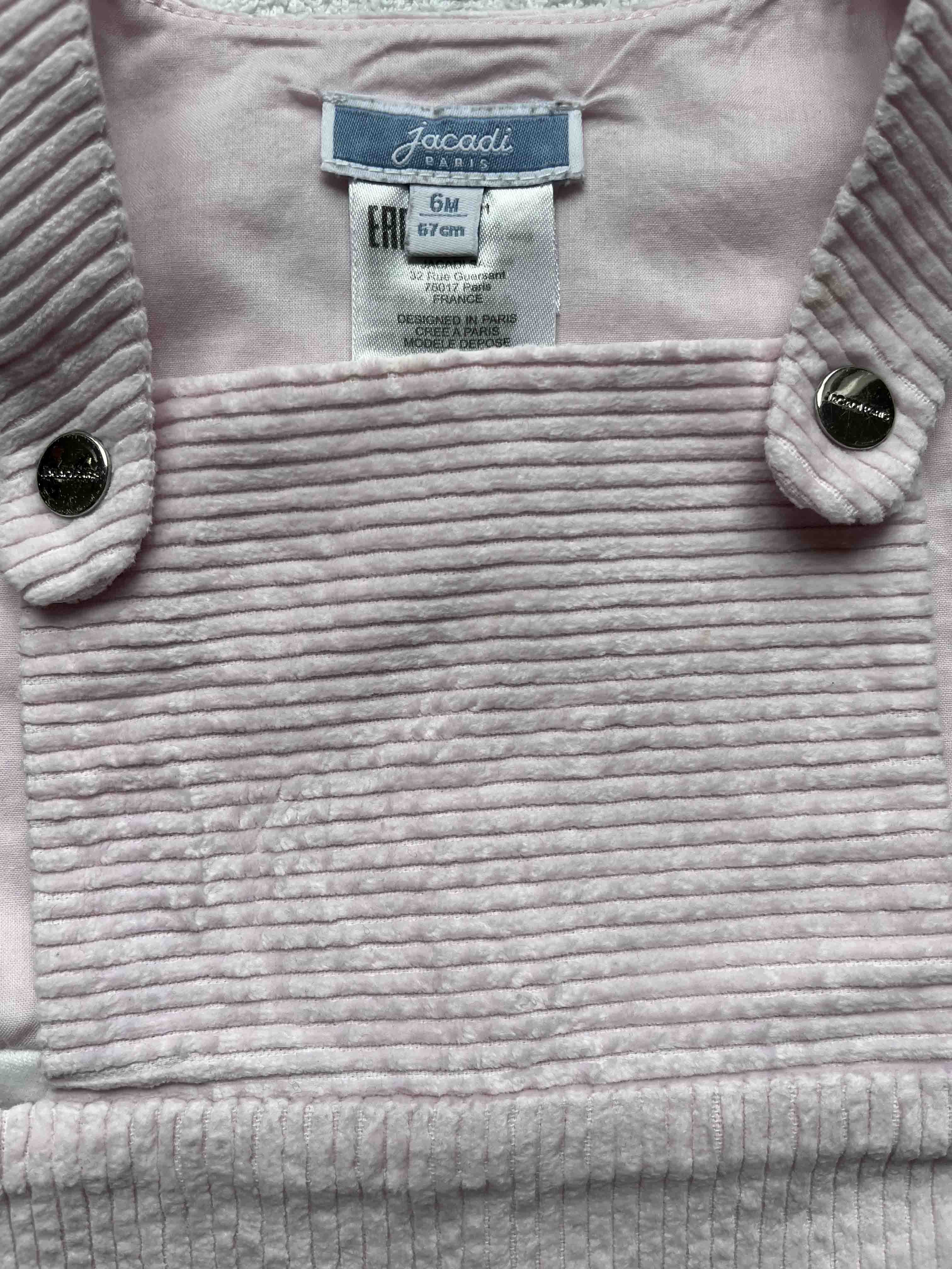 6M - Salopette baby rose Jacadi