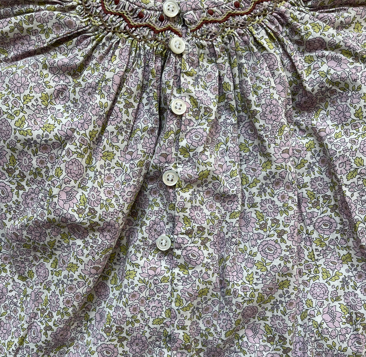 6M - Blouse fleurie petit printemps