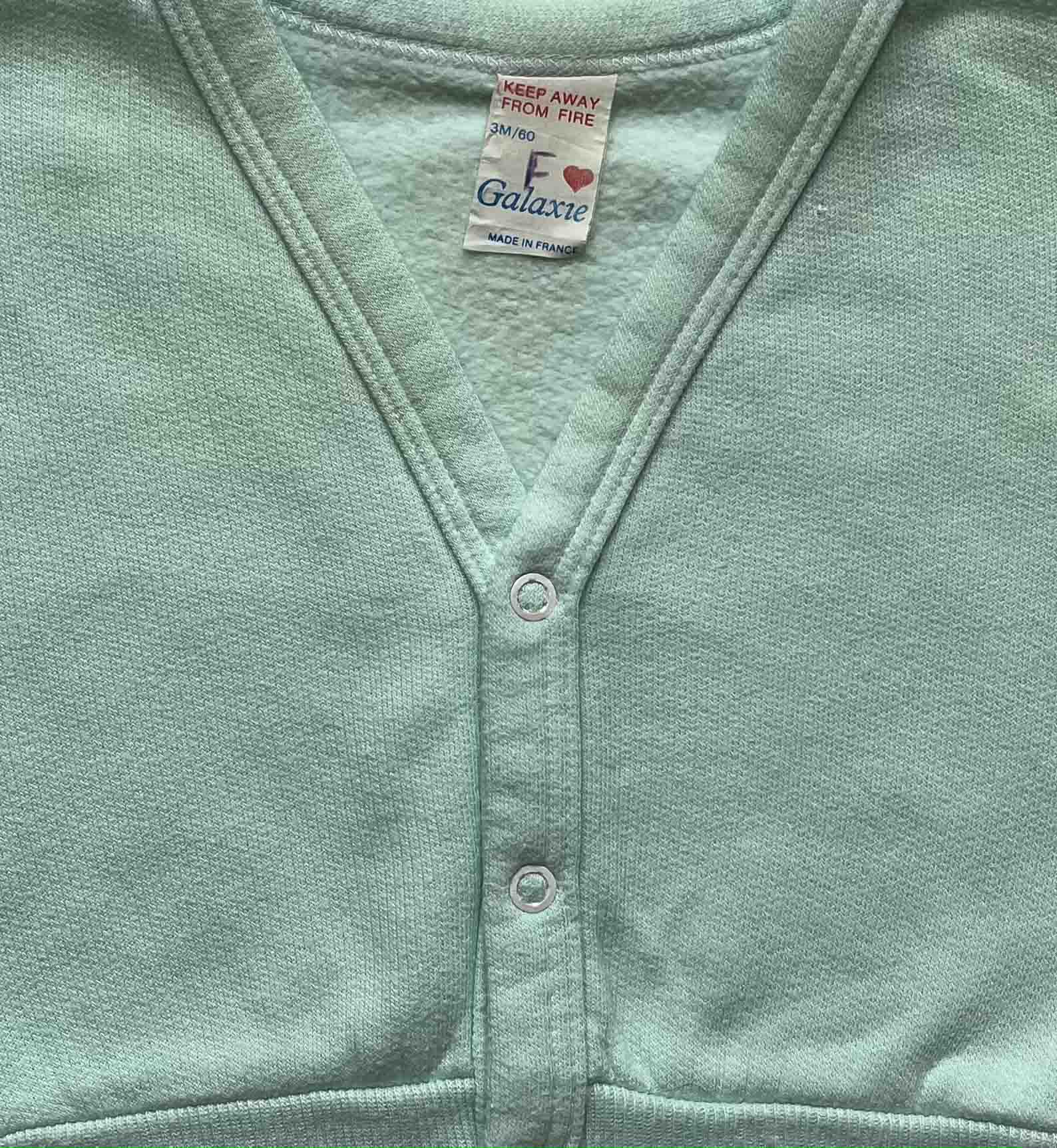 3M - Gilet diabolo menthe Marque vintage