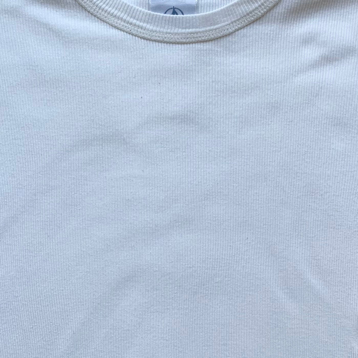 3A - Tshirt blanc à côtes