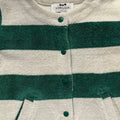 3A - Cardigan en éponge à rayures