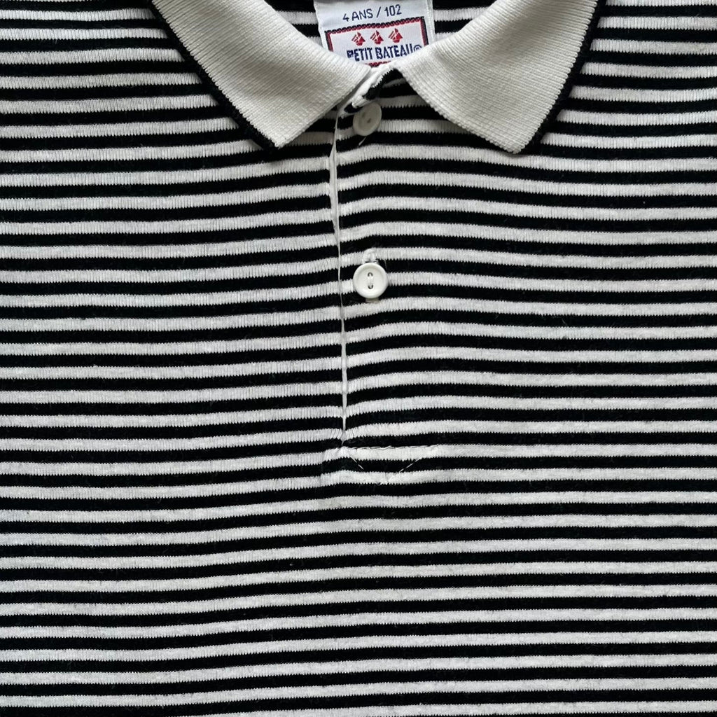 4A - Polo à rayures sans manches
