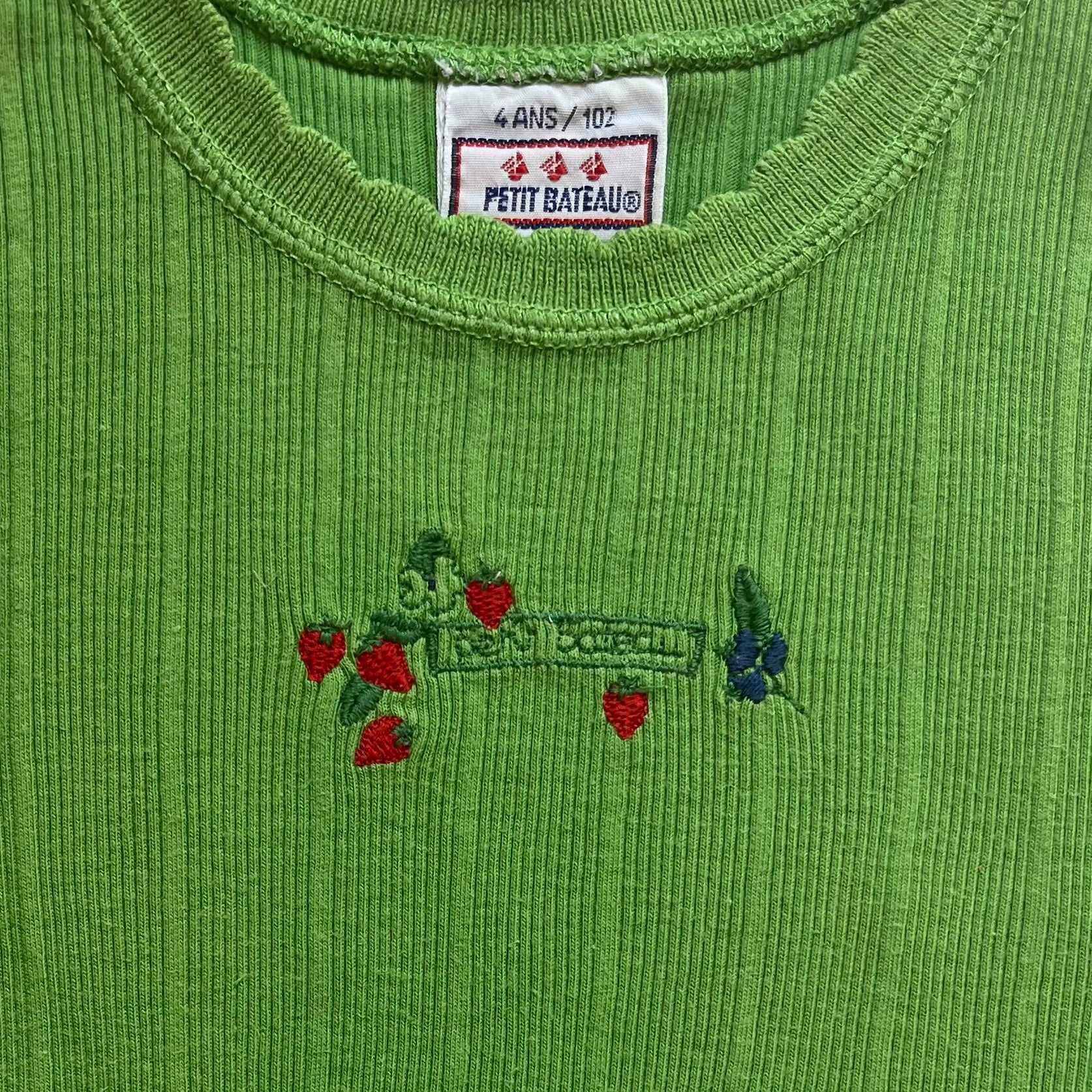 4A - Tshirt débardeur détail 🫐💚🍓 Petit Bateau