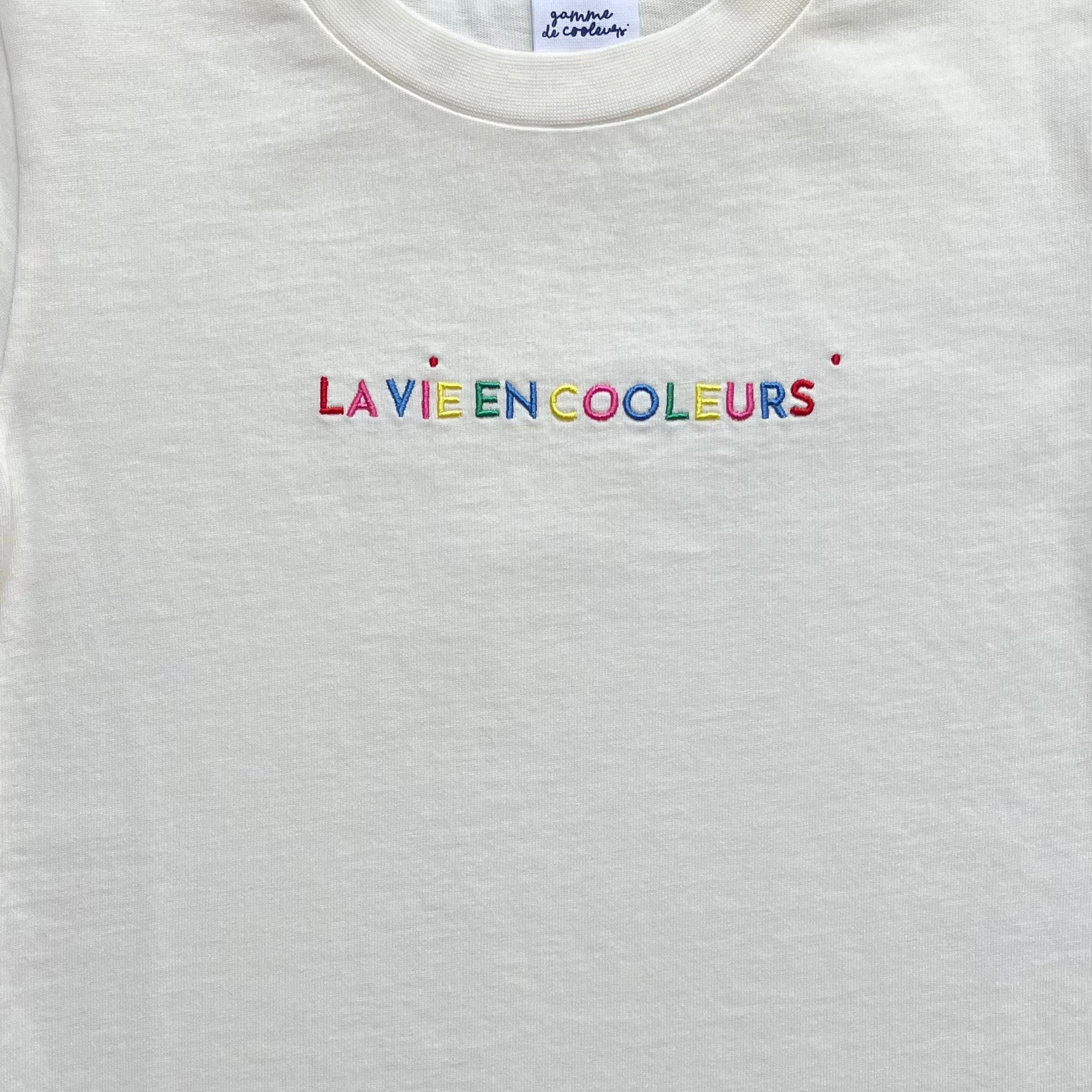 T-shirt N°1 ⚪️Blanc⚪️ "La vie en Cooleurs" 🆒 Gamme de Cooleurs
