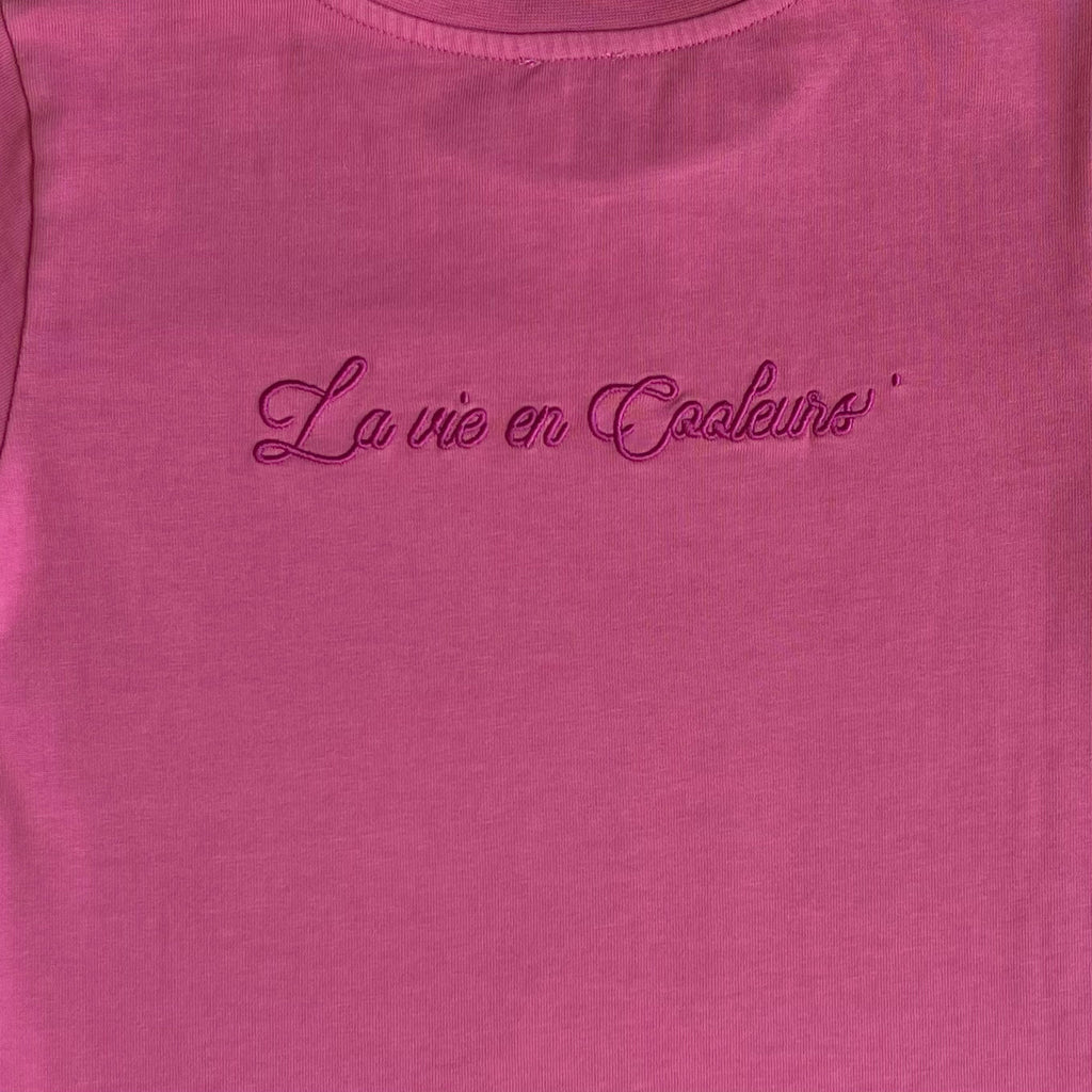 T-shirt N°2 🩷Rose🩷 "La vie en cooleurs" 🆒 Gamme de Cooleurs