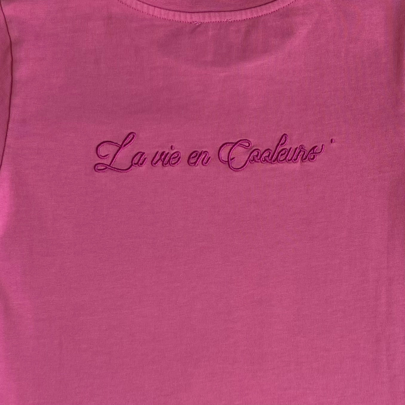 T-shirt N°2 🩷Rose🩷 "La vie en cooleurs" 🆒 Gamme de Cooleurs