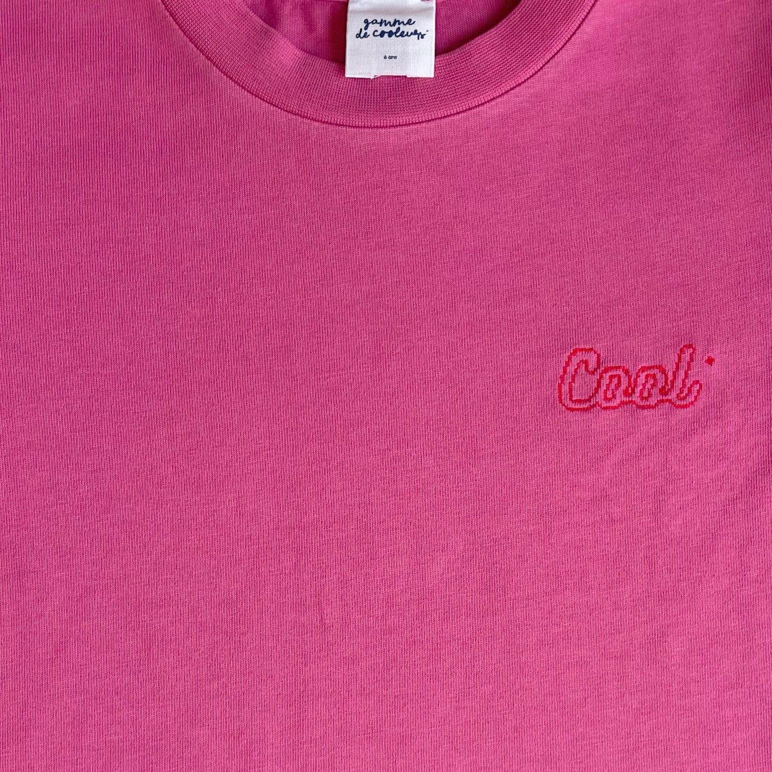 T-shirt N°4 🩷Rose🩷 "Cool" 🆒 Gamme de Cooleurs