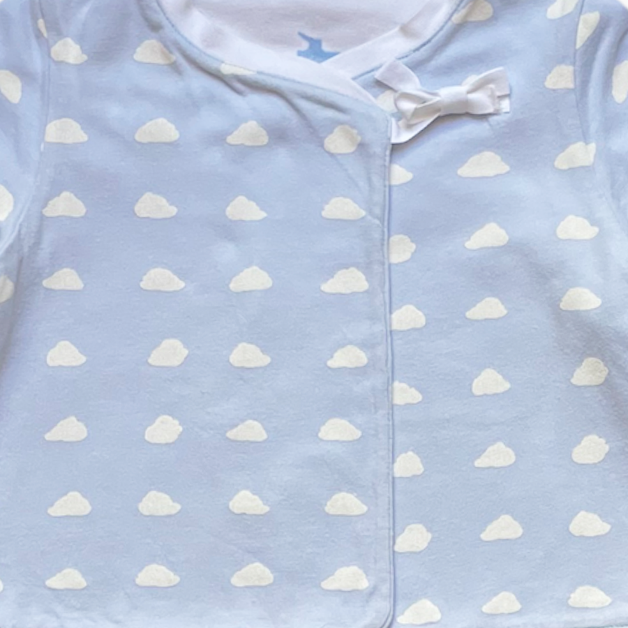 6-12M - Cache coeur nuage réversible ☁️