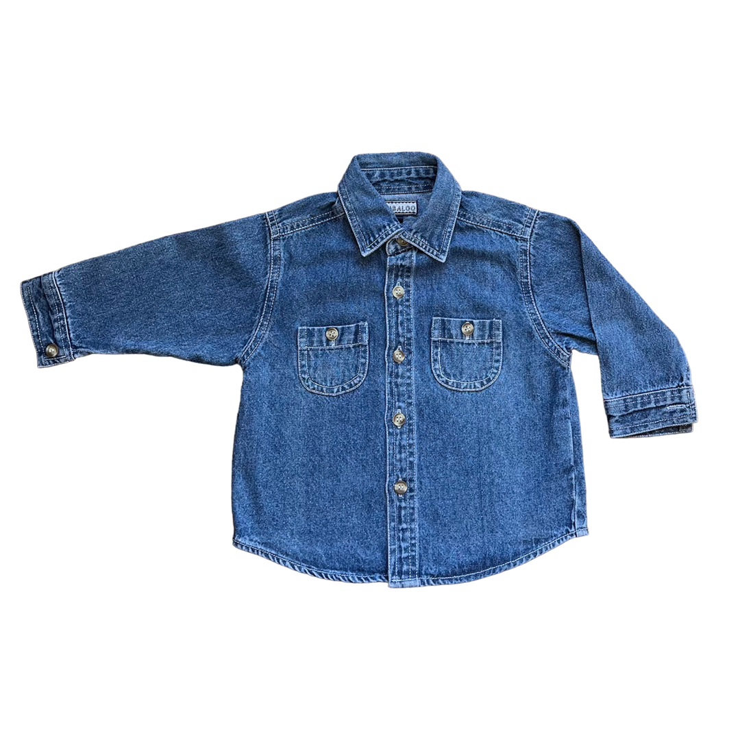 12M - Chemise en jean Marque vintage