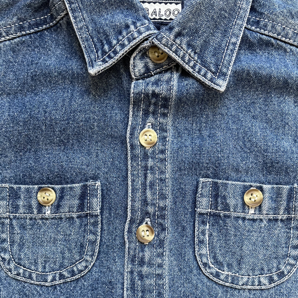 12M - Chemise en jean Marque vintage