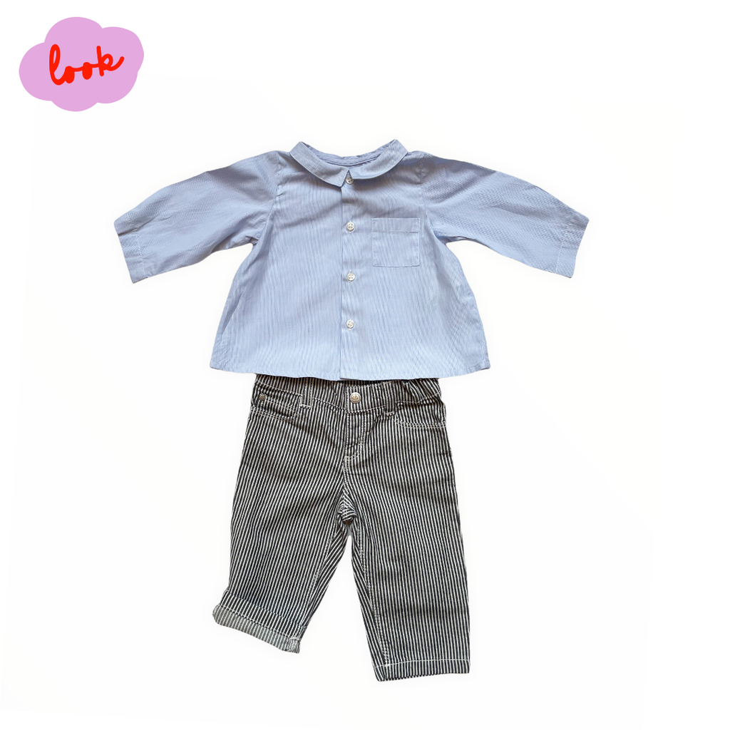 6M - Pantalon rayé et stylé Petit Bateau