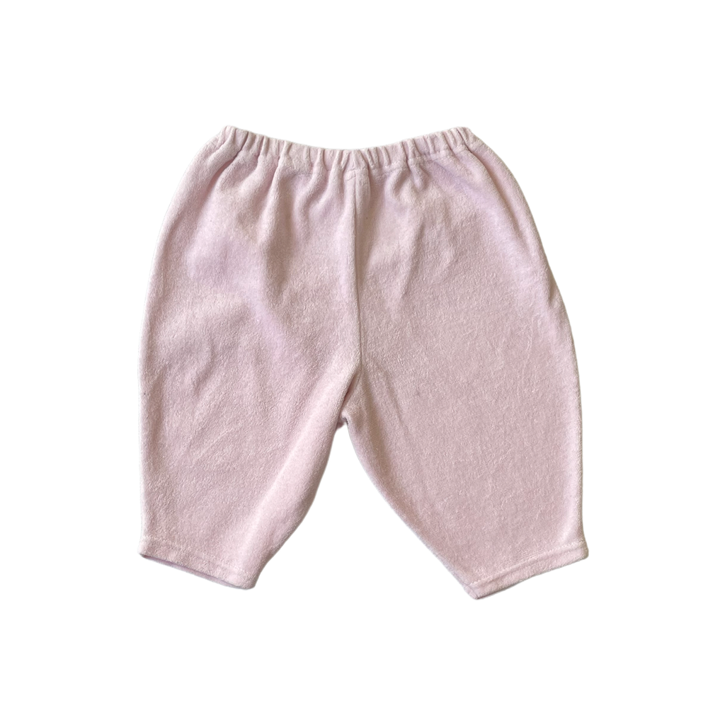6M - Pantalon jogging rose éponge