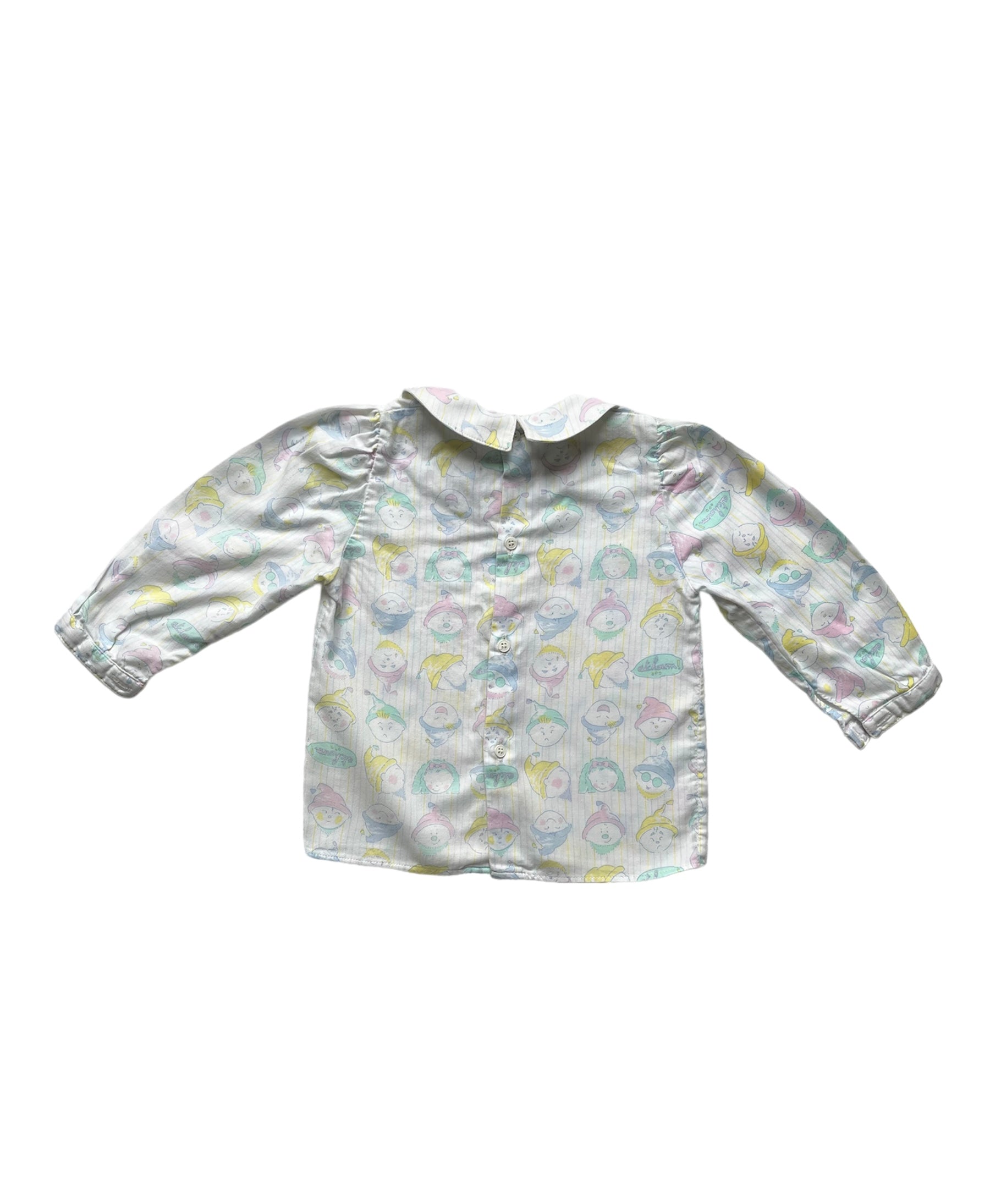 6-12M - Chemise pastel Marque vintage
