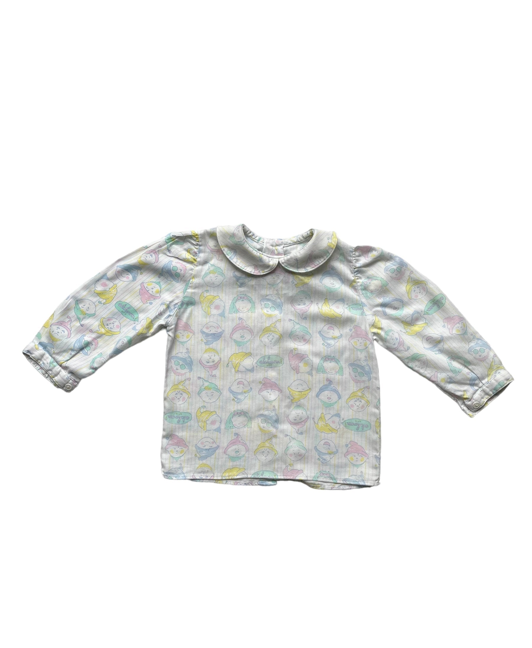 6-12M - Chemise pastel Marque vintage