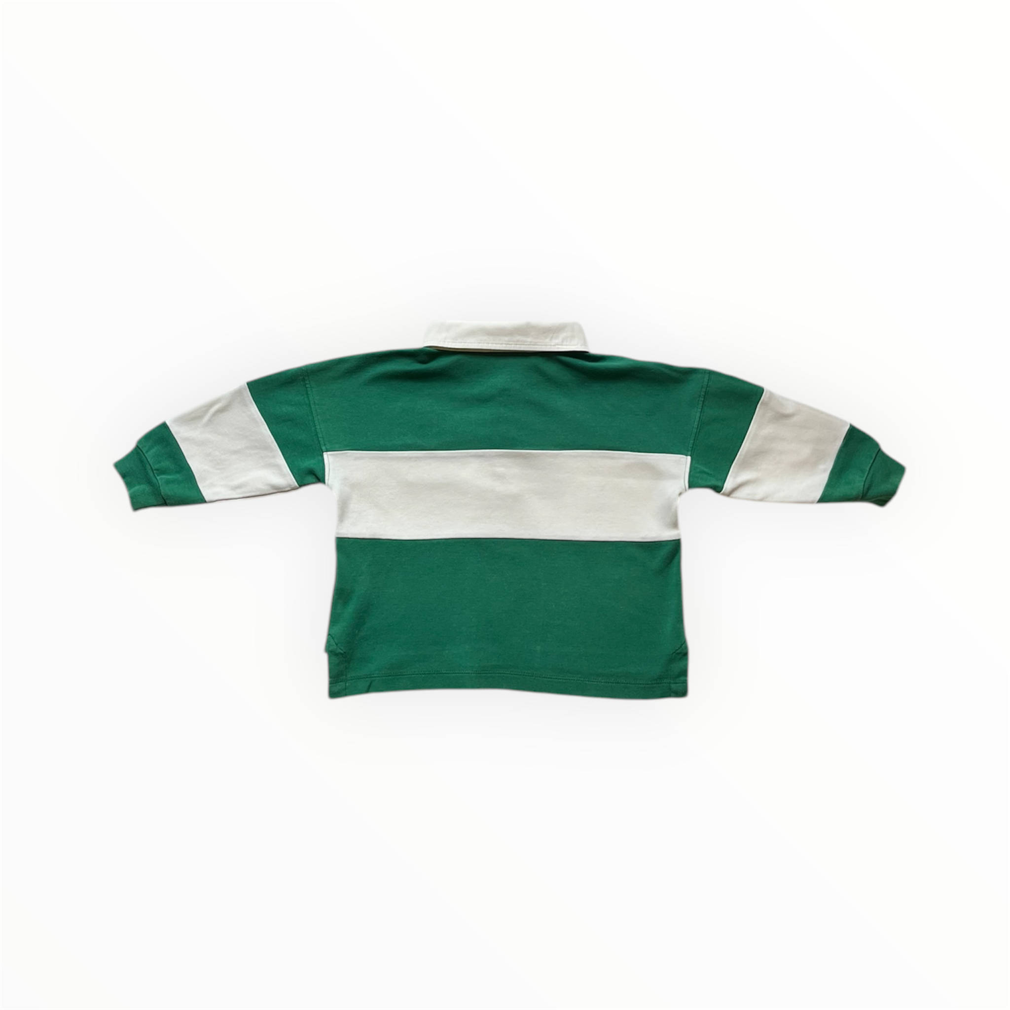 18M-2A - Polo vert et blanc Mini Rodini