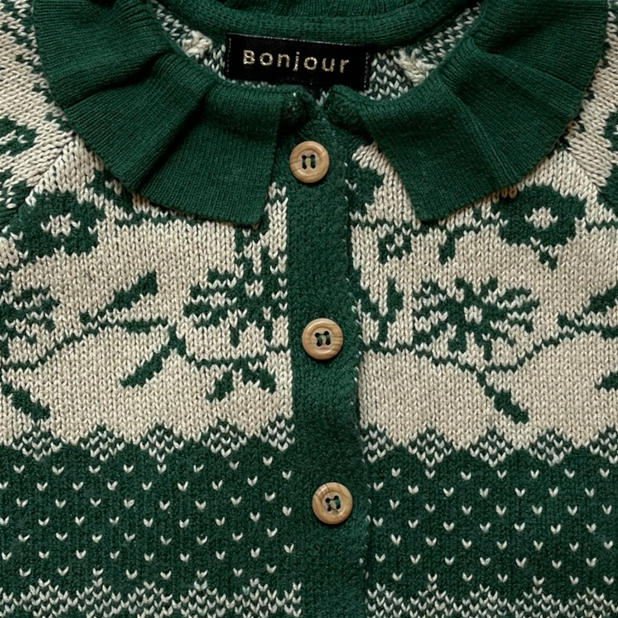 6M - Cardigan Mr Jacquard Flora Bonjour