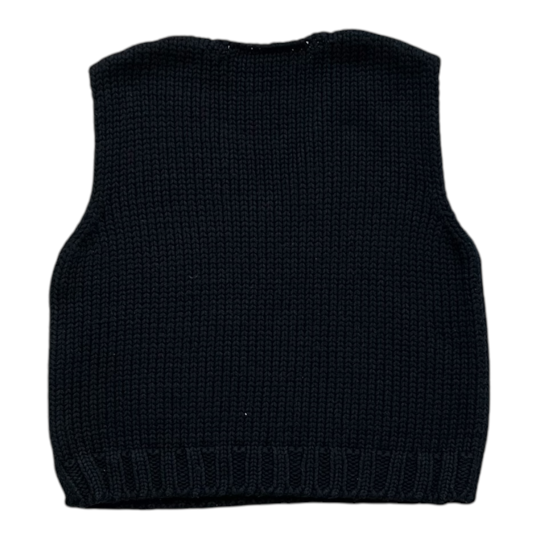 4A - Pull sans manches marine Cacharel