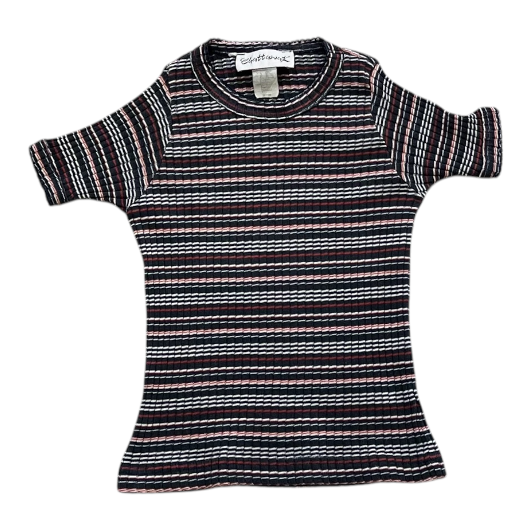 4A - T-Shirt rayé rétro Chattawak