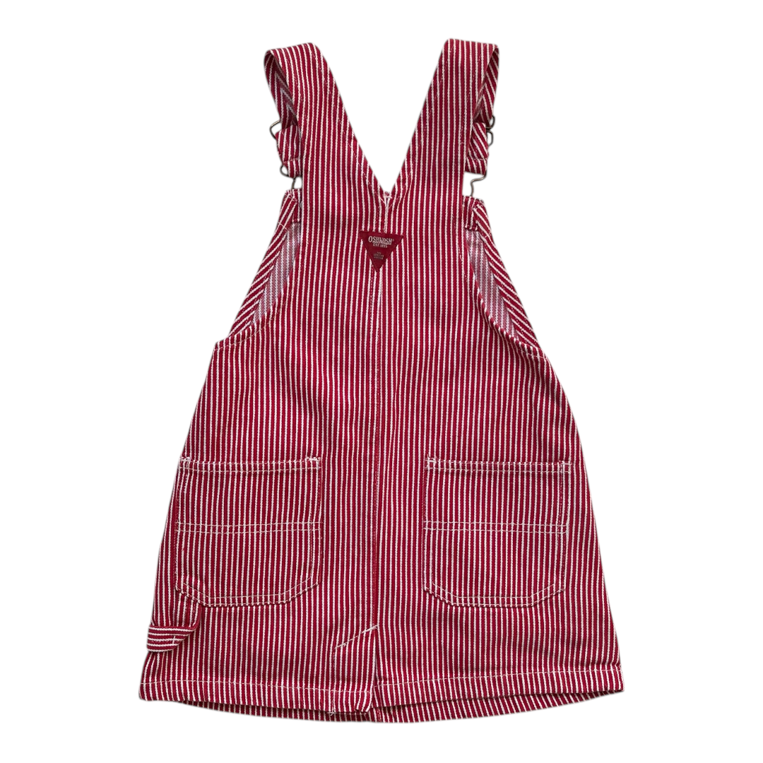 3A - Robe salopette rayée 🍓⚪️🍓