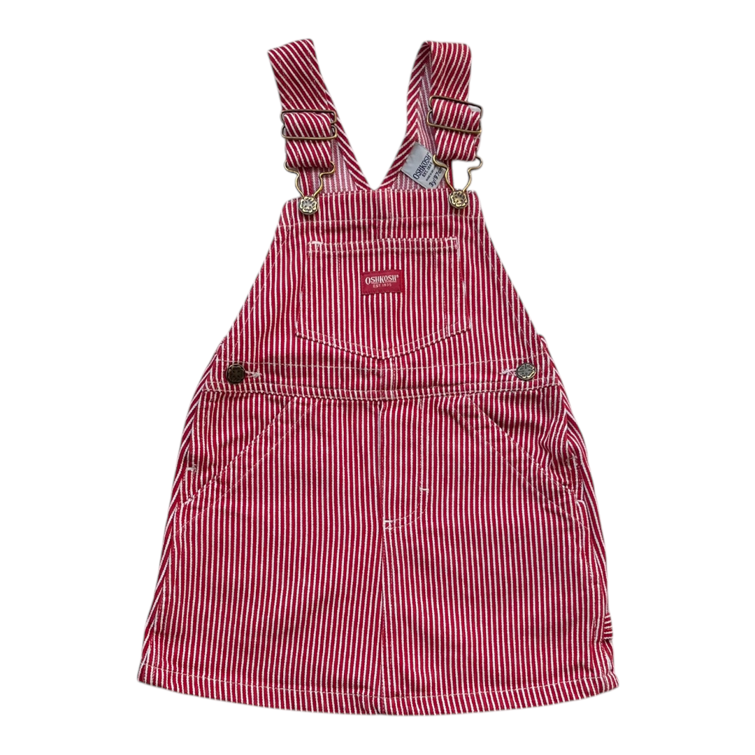 3A - Robe salopette rayée 🍓⚪️🍓