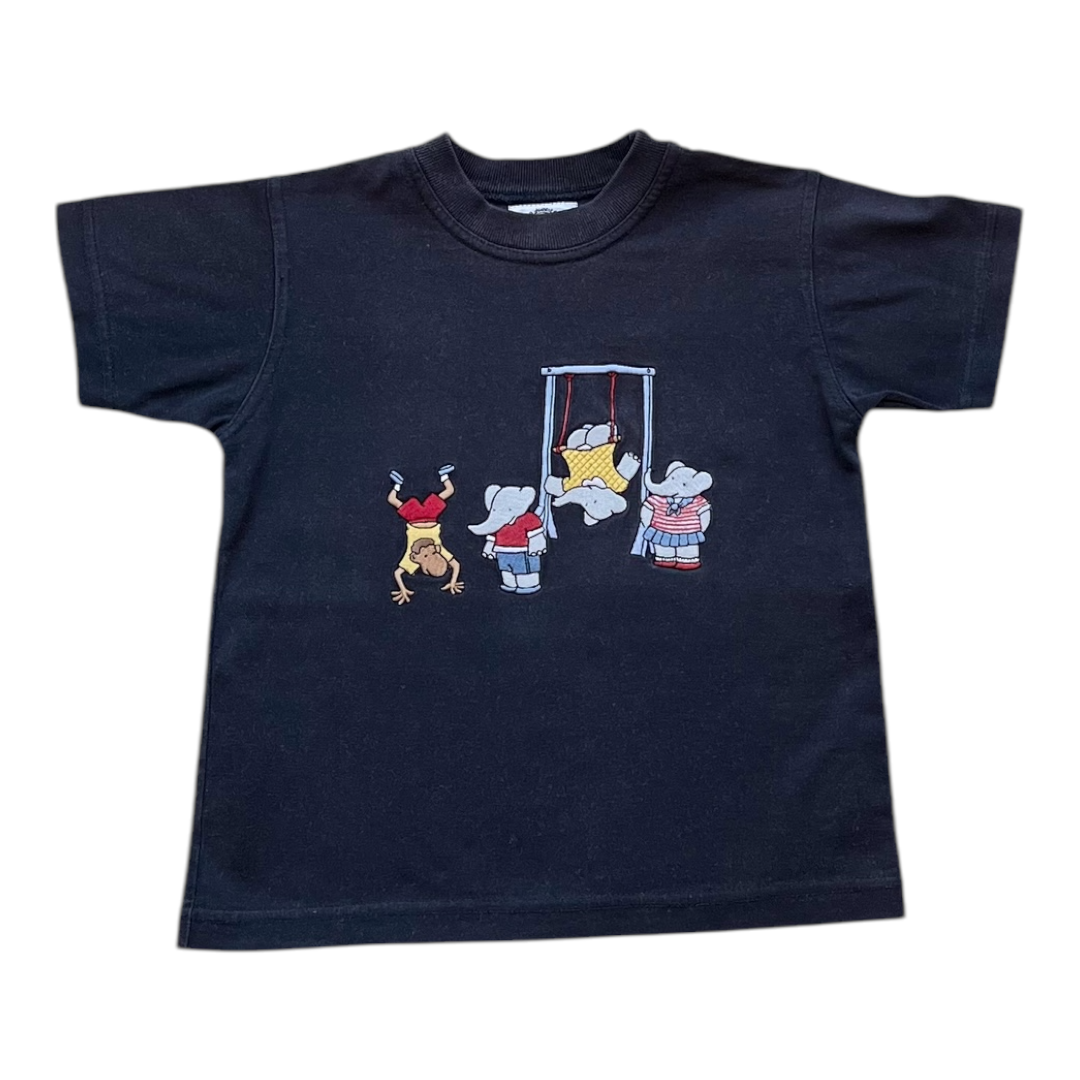 4A - Tshirt Babar 🐘 et balançoire
