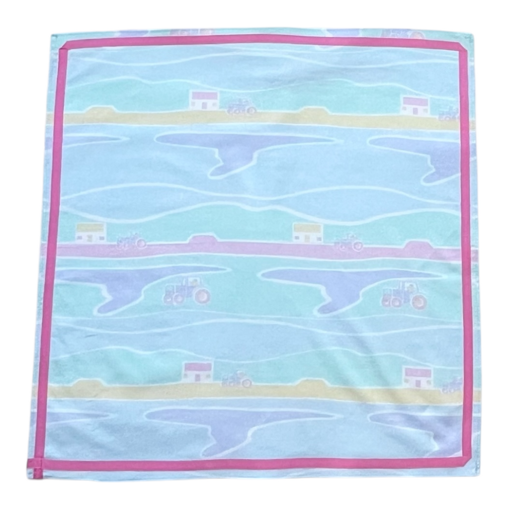 TU - Foulard ferme rose imaginaire 🚜🌷