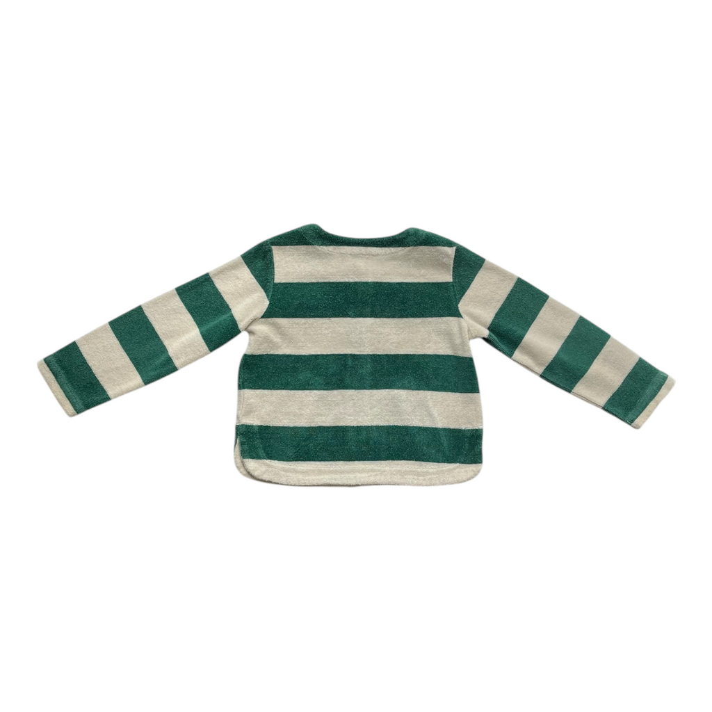 3A - Cardigan en éponge à rayures