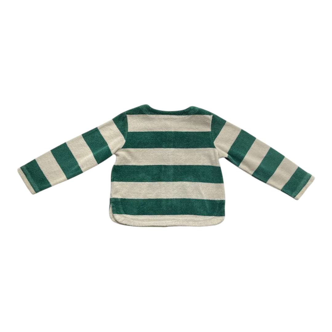 3A - Cardigan en éponge à rayures