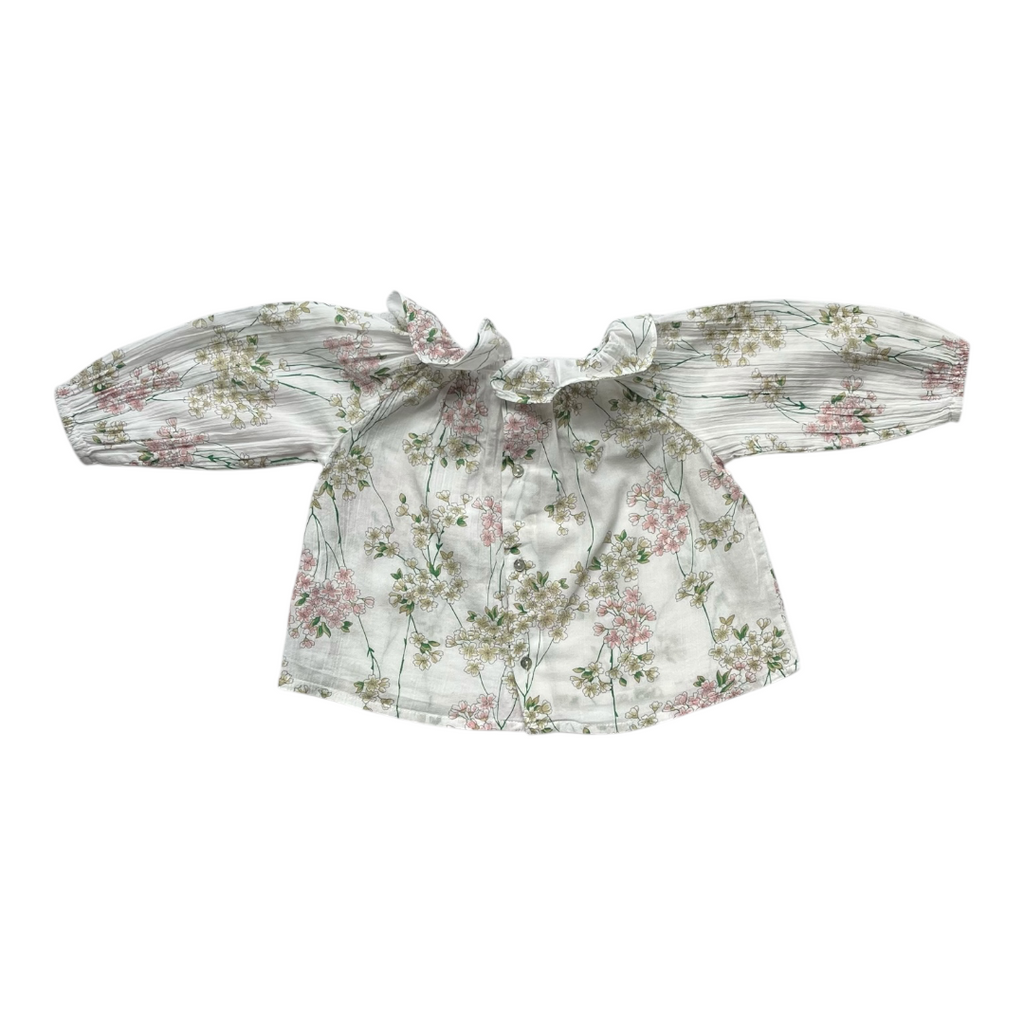 6M - Blouse fleurie esprit japonais Bonton